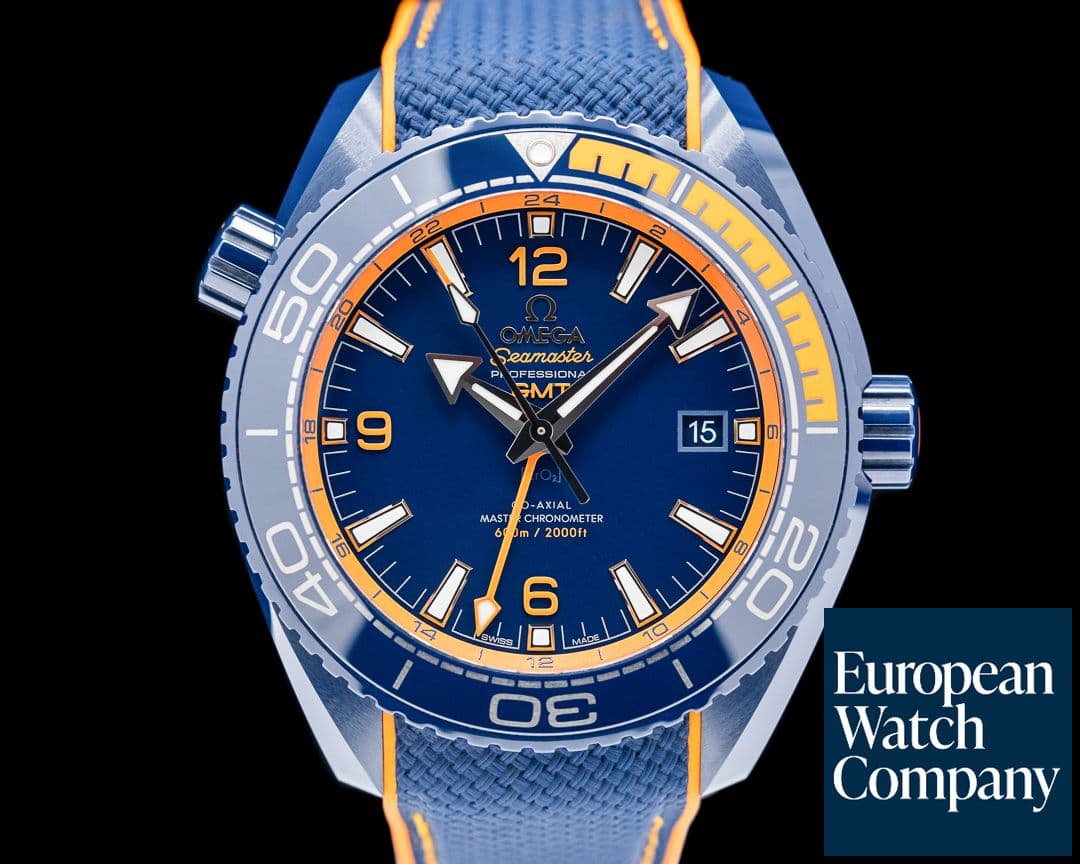 Image of Omega Seamaster Planet Ocean GMT 600M Co-Axial Ceramic Blue Dial