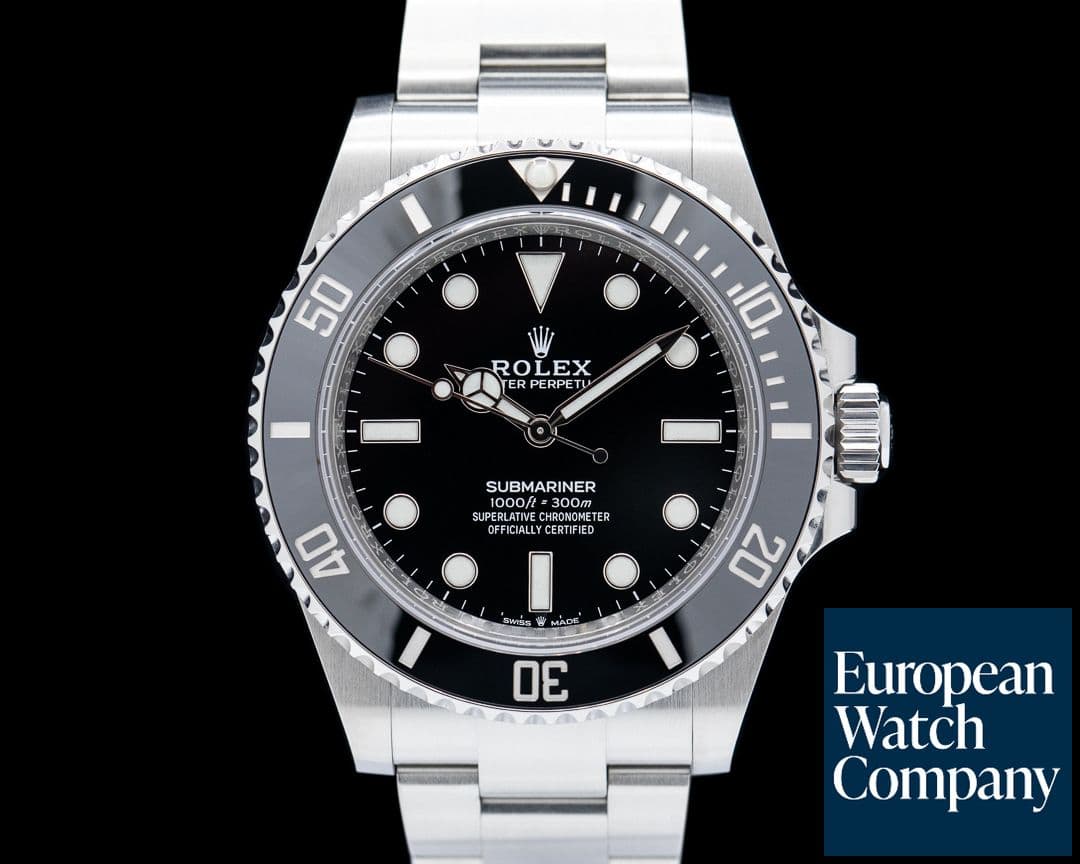 Image of Rolex Submariner 124060 No Date 41 SS Black Dial