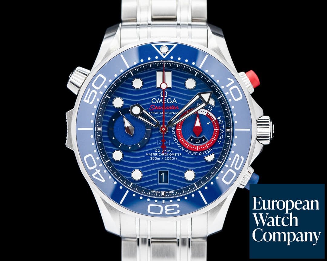 Image of Omega Seamaster America's Cup Chronograph SS Blue Dial