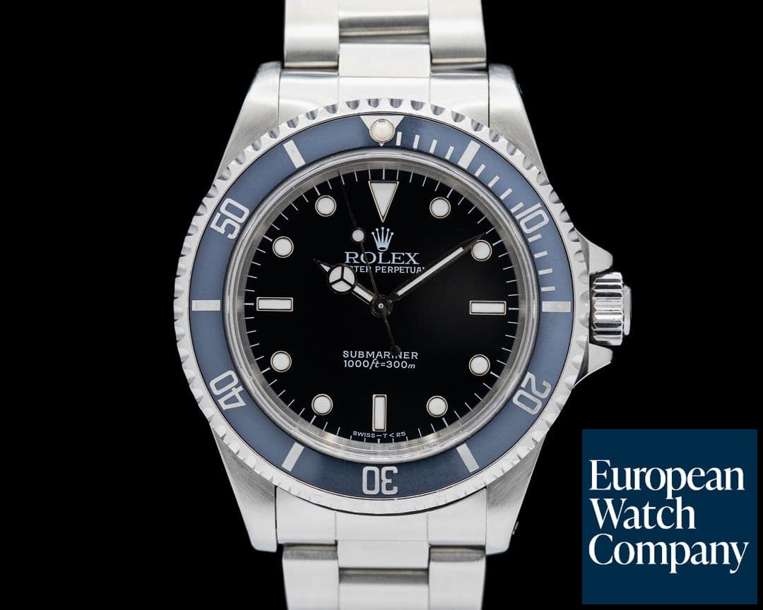 Image of Rolex Submariner No Date 14060 SS Black Dial