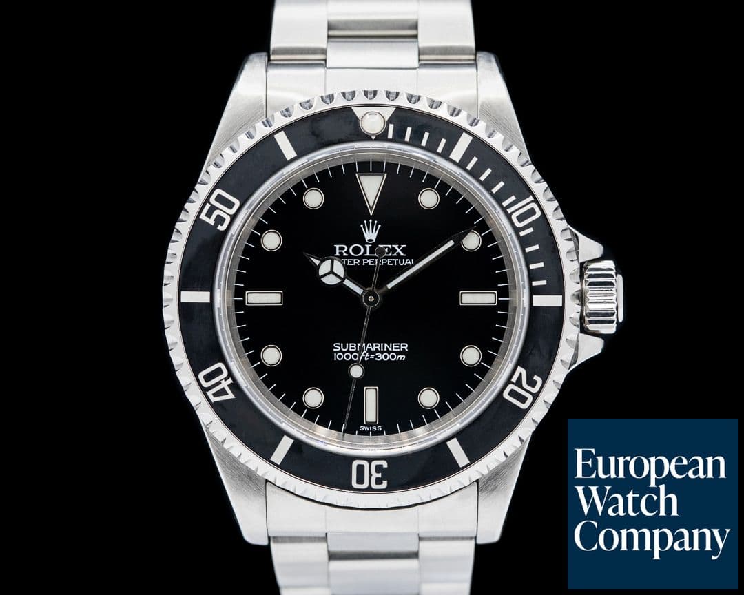 Image of Rolex Submariner No Date SS "Swiss Only" Full Set