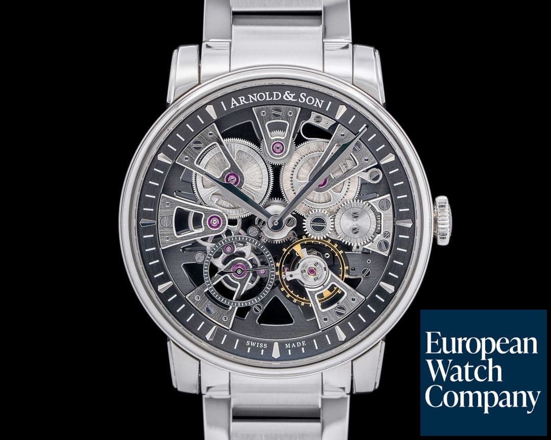 Image of Arnold & Son Nebula 41.5MM SS Skeleton Dial