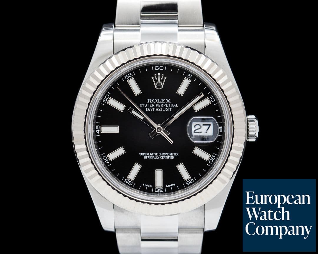 Image of Rolex Datejust 41 SS Black Stick Dial