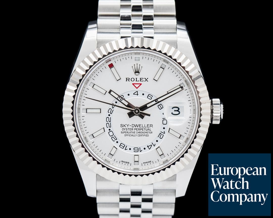 Image of Rolex Sky Dweller 326934 SS White Dial Jubilee