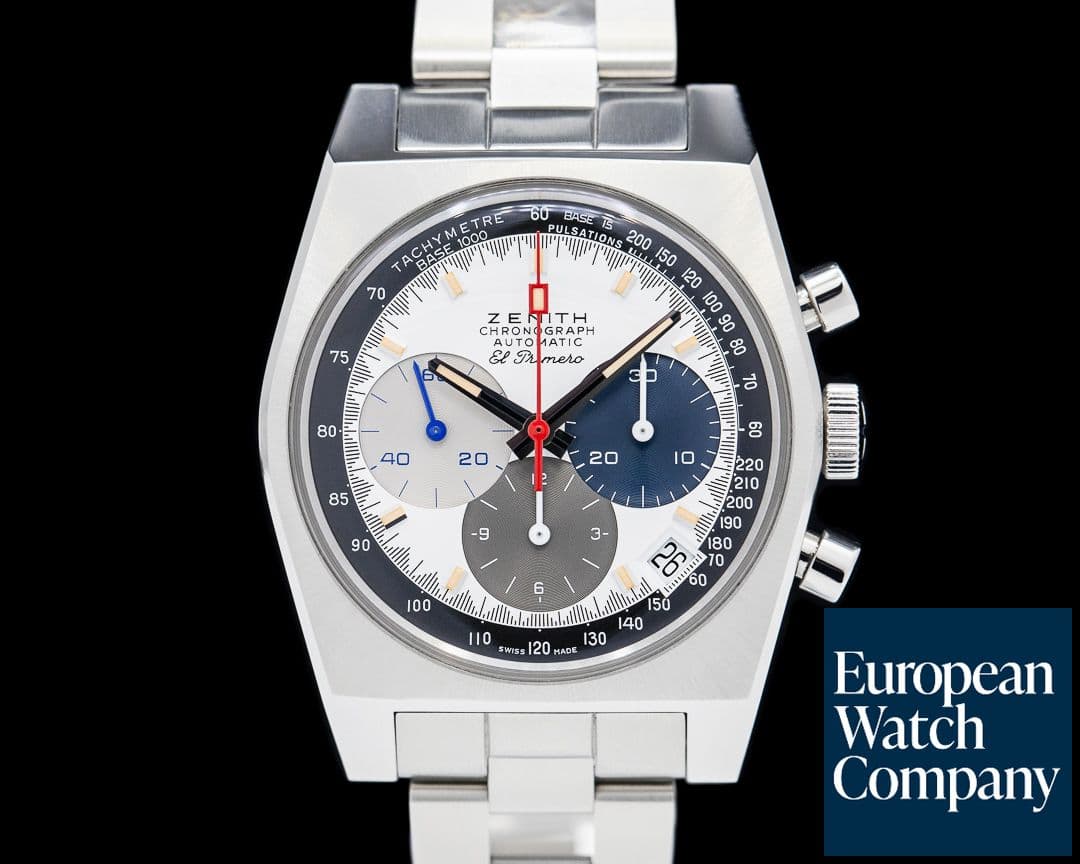 Image of Zenith Chronomaster Revival "Shark Tooth" A3817 SS White Dial