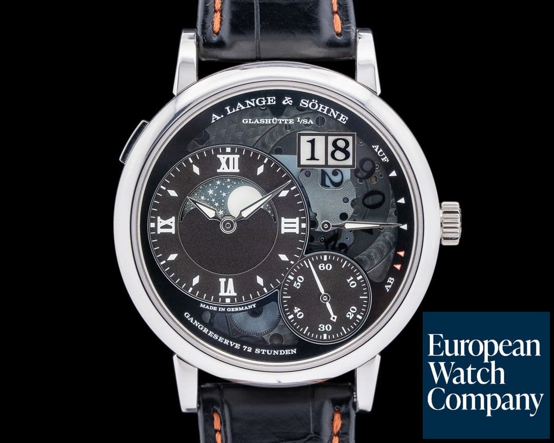 Image of A. Lange and Sohne Grand Lange 1 139.035 Moonphase Platinum Lumen Dial