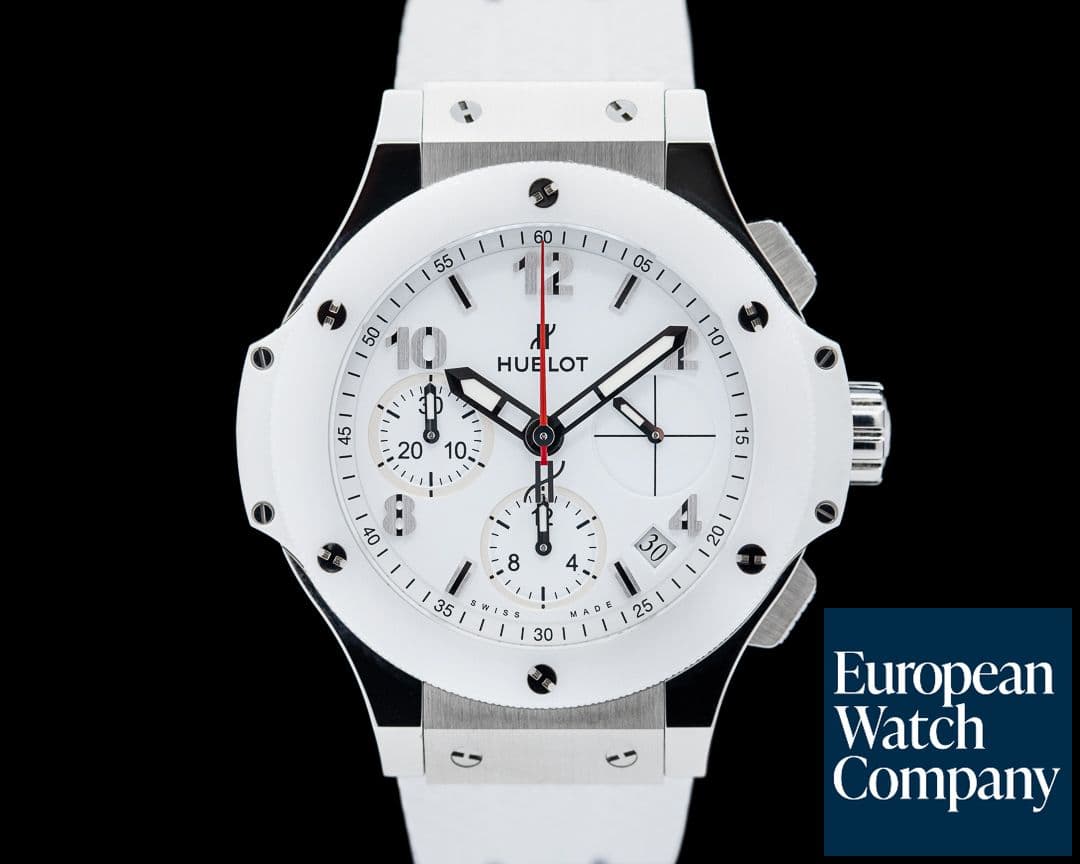 Image of Hublot Big Bang Chronograph SS White Dial