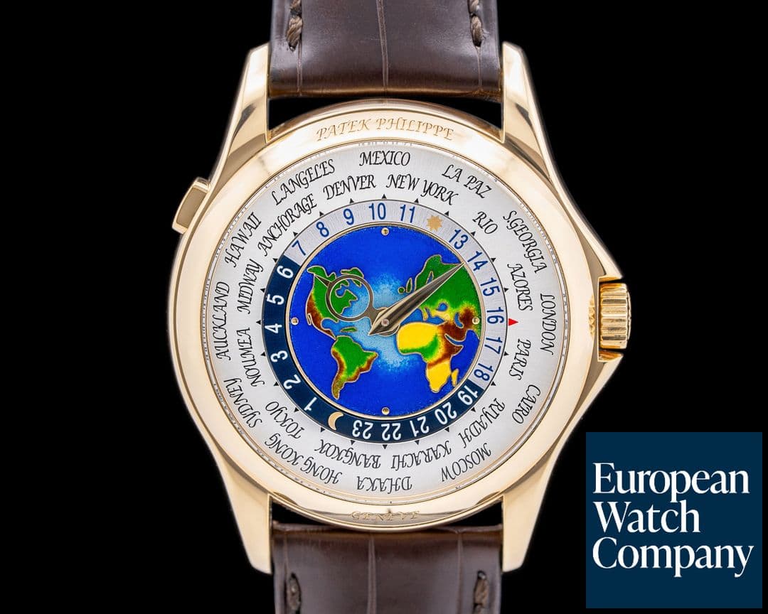 Image of Patek Philippe World Time 5131J 18K Yellow Gold Enamel Dial