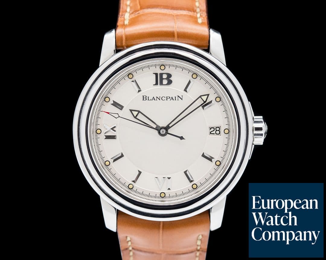 Image of Blancpain Leman Date SS Silver Dial