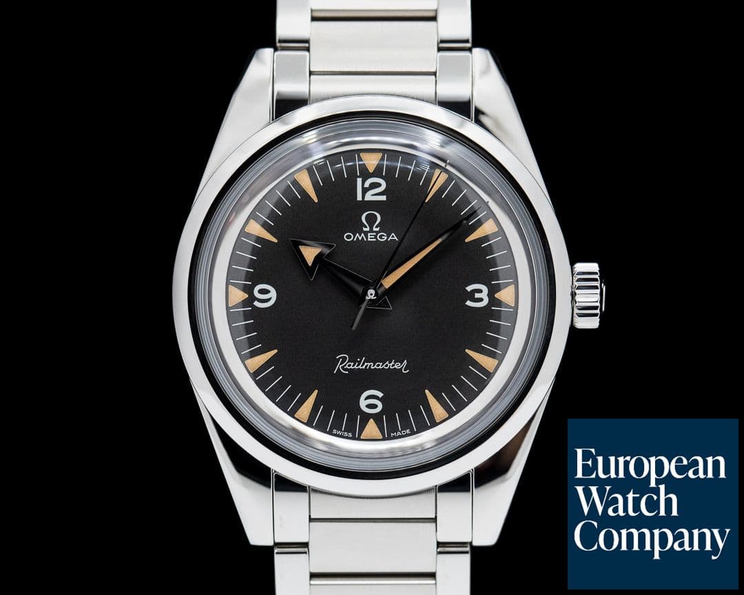 Image of Omega Seamaster Railmaster 1957 Trilogy SS Black Dial LIMITED