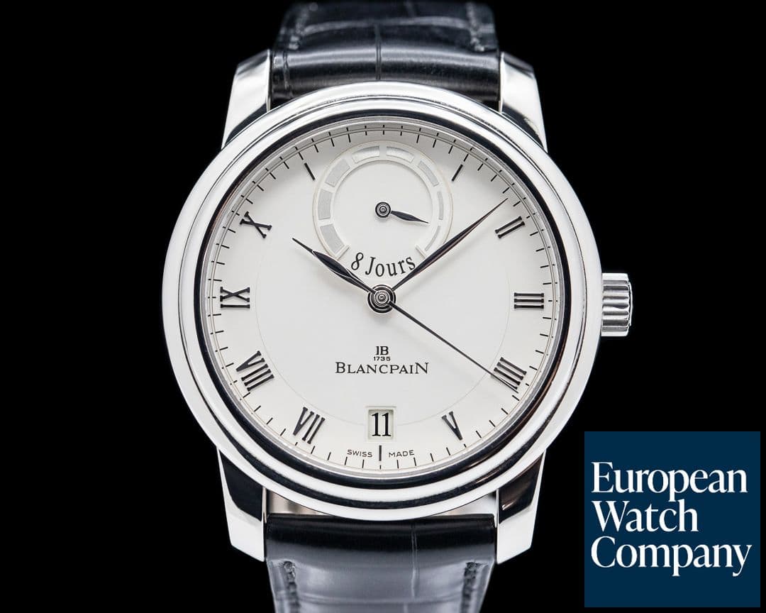 Image of Blancpain Le Brassus 8 Day Platinum Silver Dial LIMITED