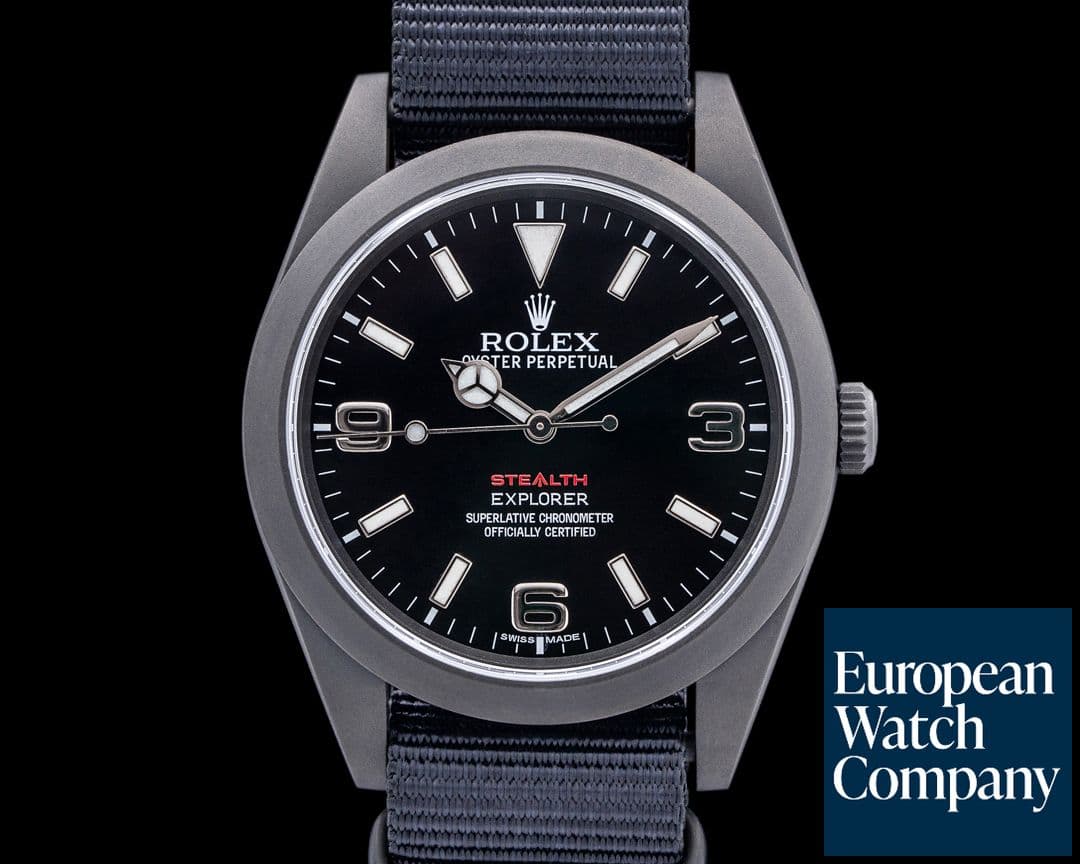 Image of Rolex Project X Designs Explorer I "Stealth MK V" 214270 LIMITED