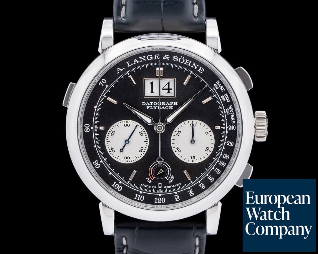 Image of A. Lange and Sohne Datograph 405.035 Up / Down Flyback Platinum Black Dial