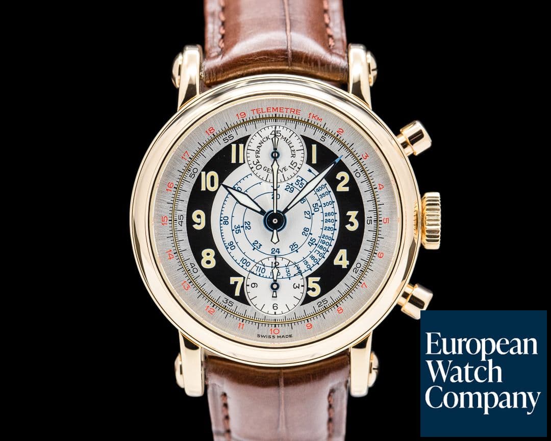 Image of Franck Muller Chronograph 7000 CC 18K Rose Gold Silver Dial