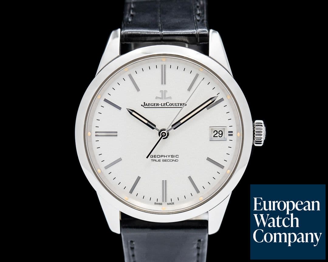 Image of Jaeger LeCoultre Geophysic True Second SS Silver Dial