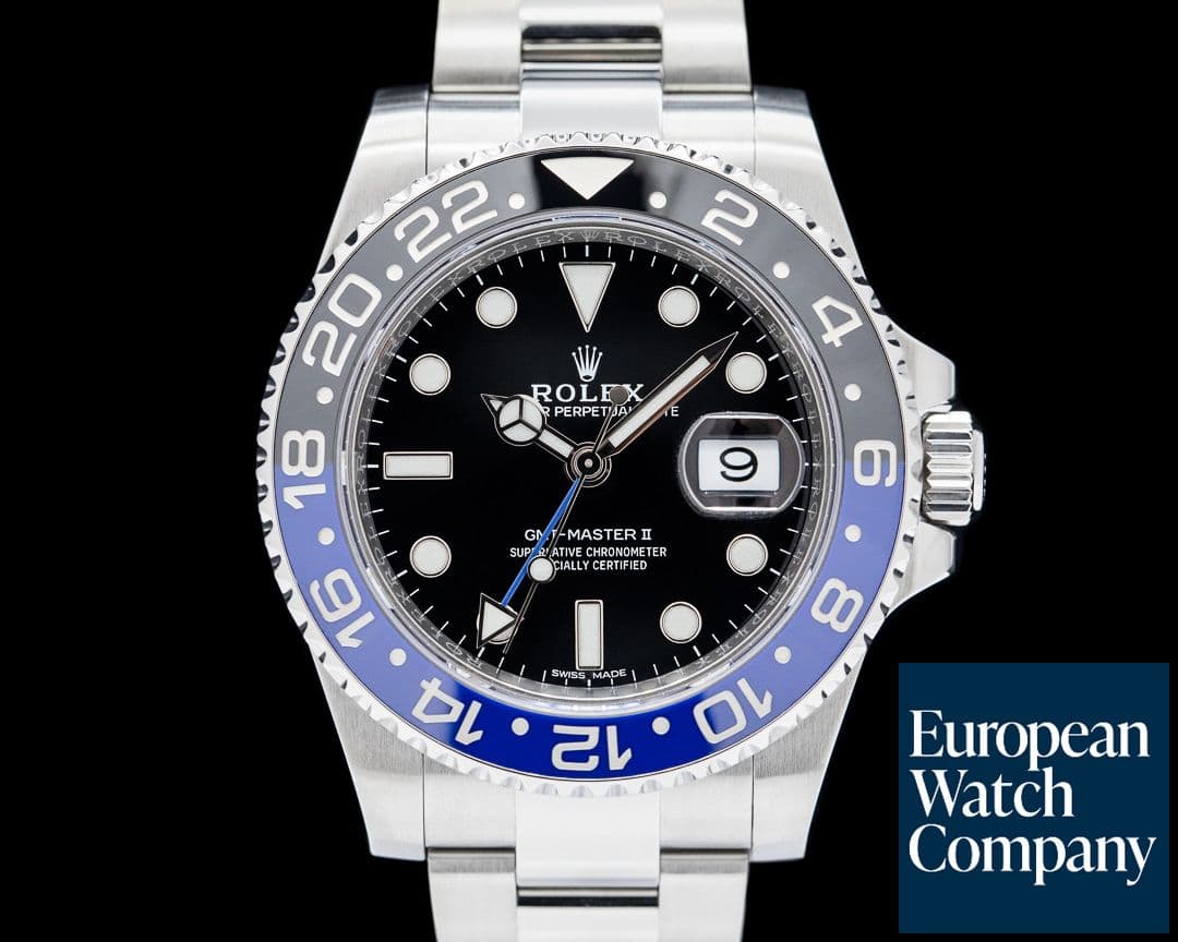 Image of Rolex GMT Master II 116710 Ceramic "Batman" SS Black Dial