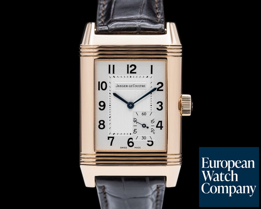 Image of Jaeger LeCoultre Reverso Grande Reserve 8 Days 18K Rose Gold Silver Dial