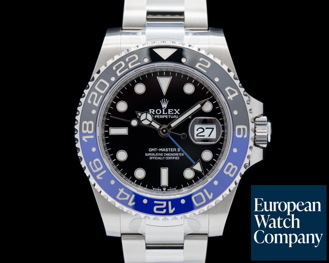 Image of Rolex GMT Master II 126710BLNR Ceramic "Batman" SS Black Dial