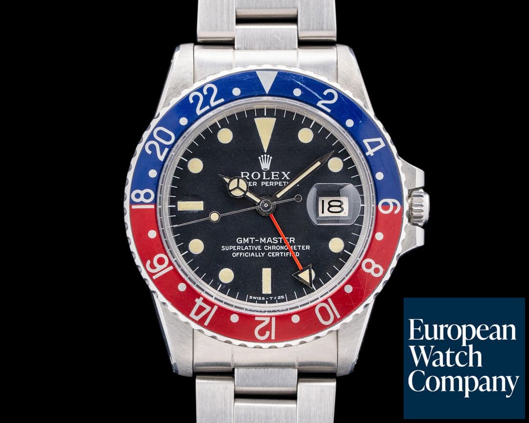 Image of Rolex GMT Master 1675 SS Pepsi Bezel c. 1972