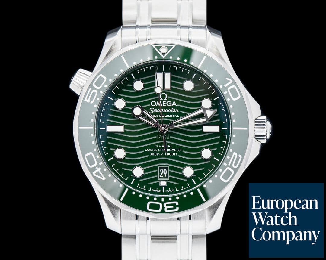 Image of Omega Seamaster Diver 300M Co-Axial Master Chronometer SS Green Dial