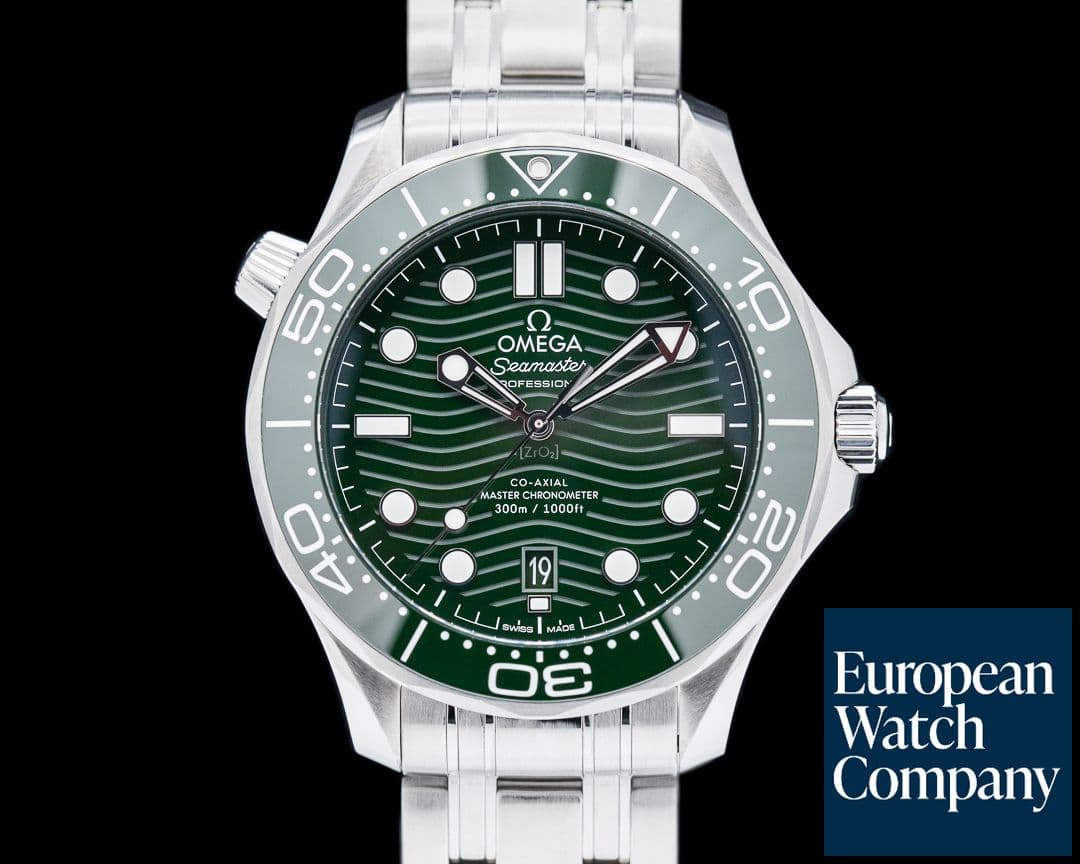Image of Omega Seamaster Diver 300M Co-Axial Master Chronometer SS Green Dial