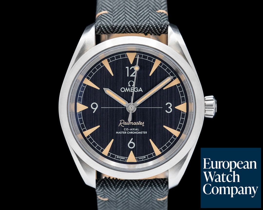Image of Omega Railmaster Master Chronometer Co Axial SS Black Dial
