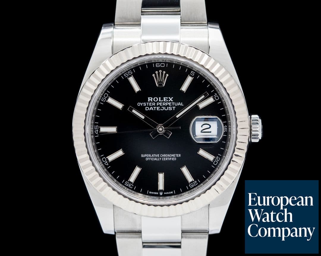 Image of Rolex Datejust 41 SS Fluted Black Dial