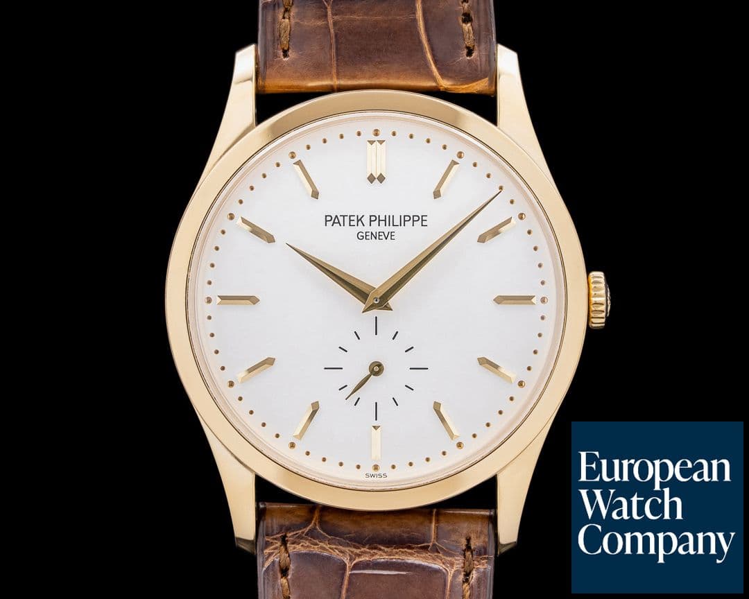 Image of Patek Philippe Calatrava 5196J 18K Yellow Gold Manual Wind Silver Dial