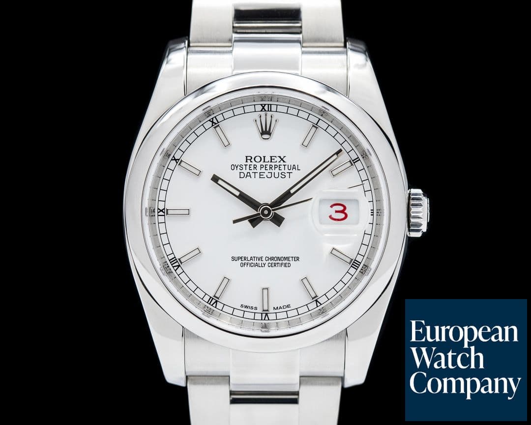 Image of Rolex Datejust 36 SS White Dial