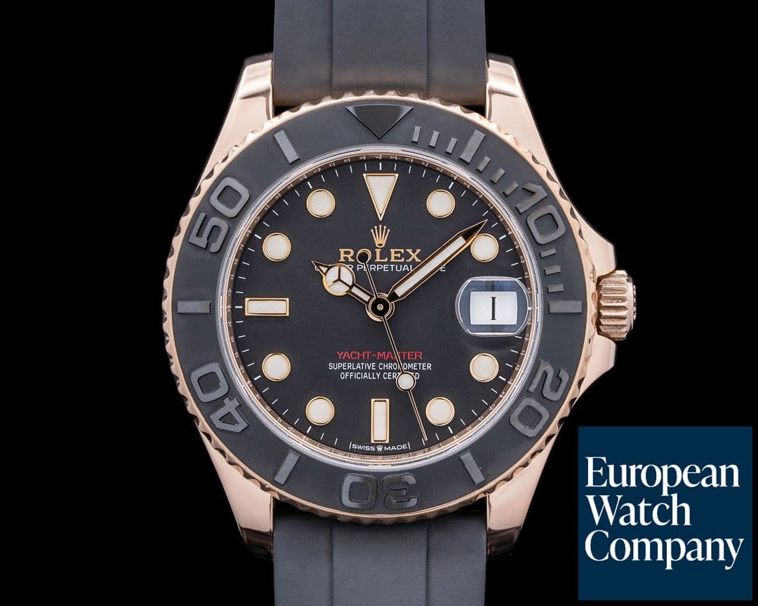 Image of Rolex Yacht Master 37MM 18K Rose Gold Black Dial