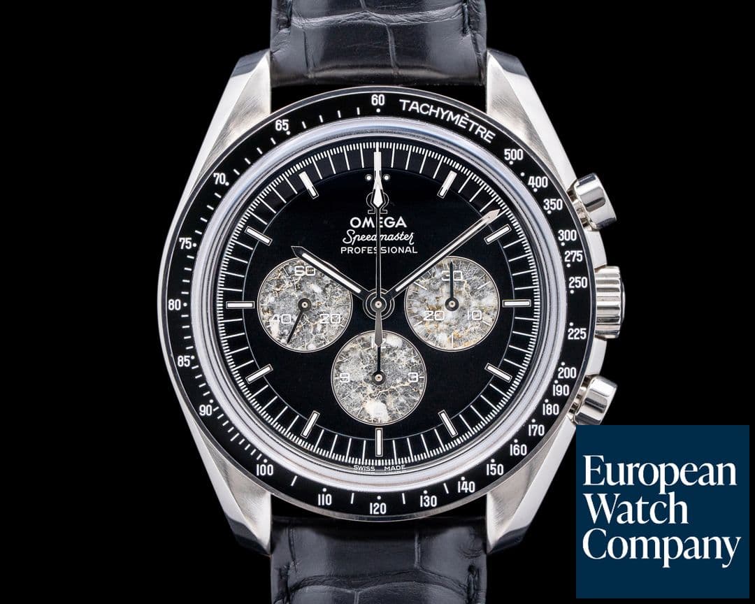 Image of Omega Speedmaster Chronograph Platinum Black Dial 2024