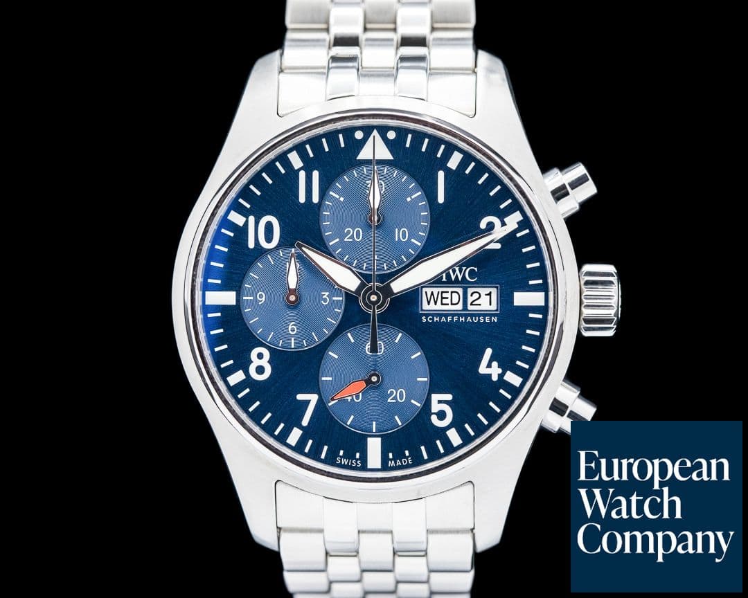Image of IWC Pilots Watch Chronograph 41mm SS Blue Dial