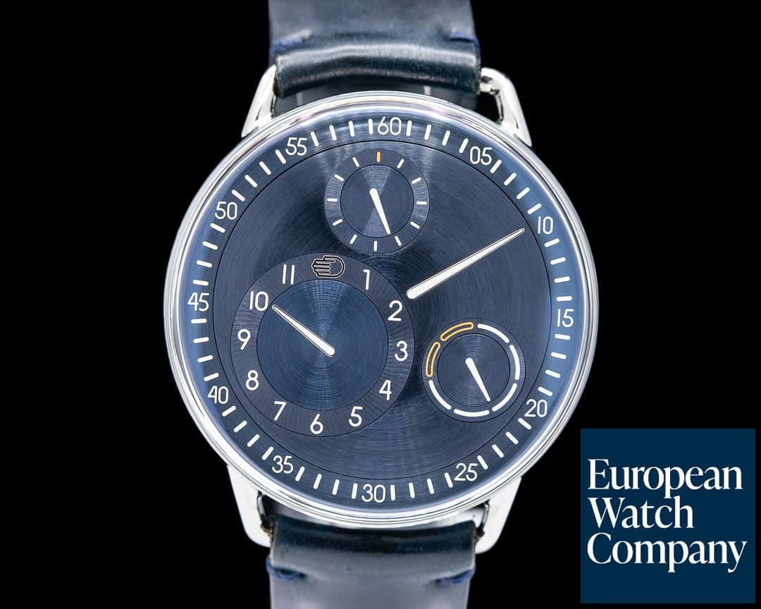 Image of Ressence Type 1 Slim Titanium "Night Blue" Dial