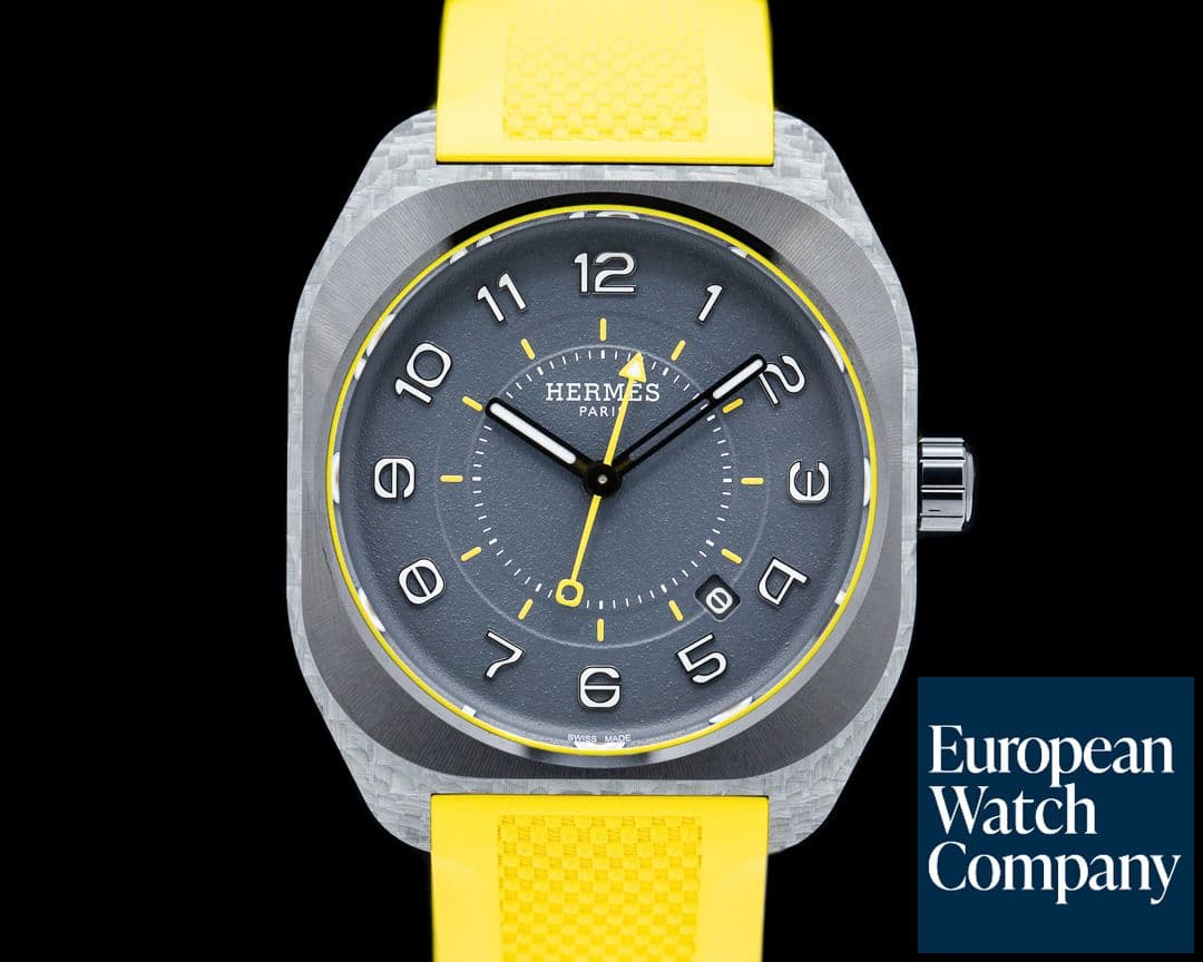 Image of Hermes H08 Titanium Carbon Fiber Gray Dial 2024
