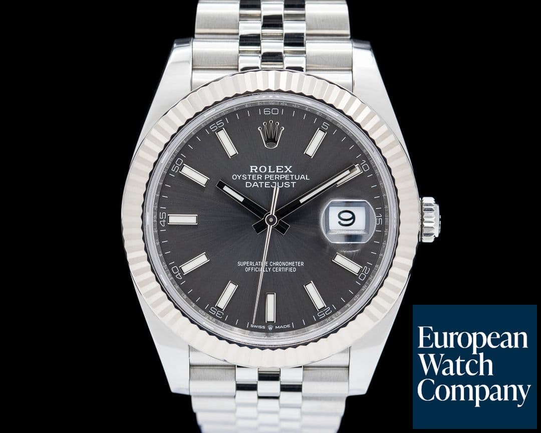 Image of Rolex Datejust 41 SS Dark Rhodium Dial 2024