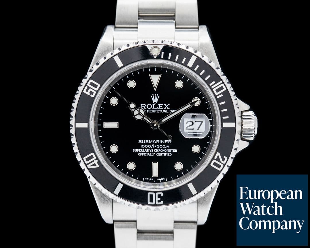 Image of Rolex Submariner Date 16610 SS Black Dial
