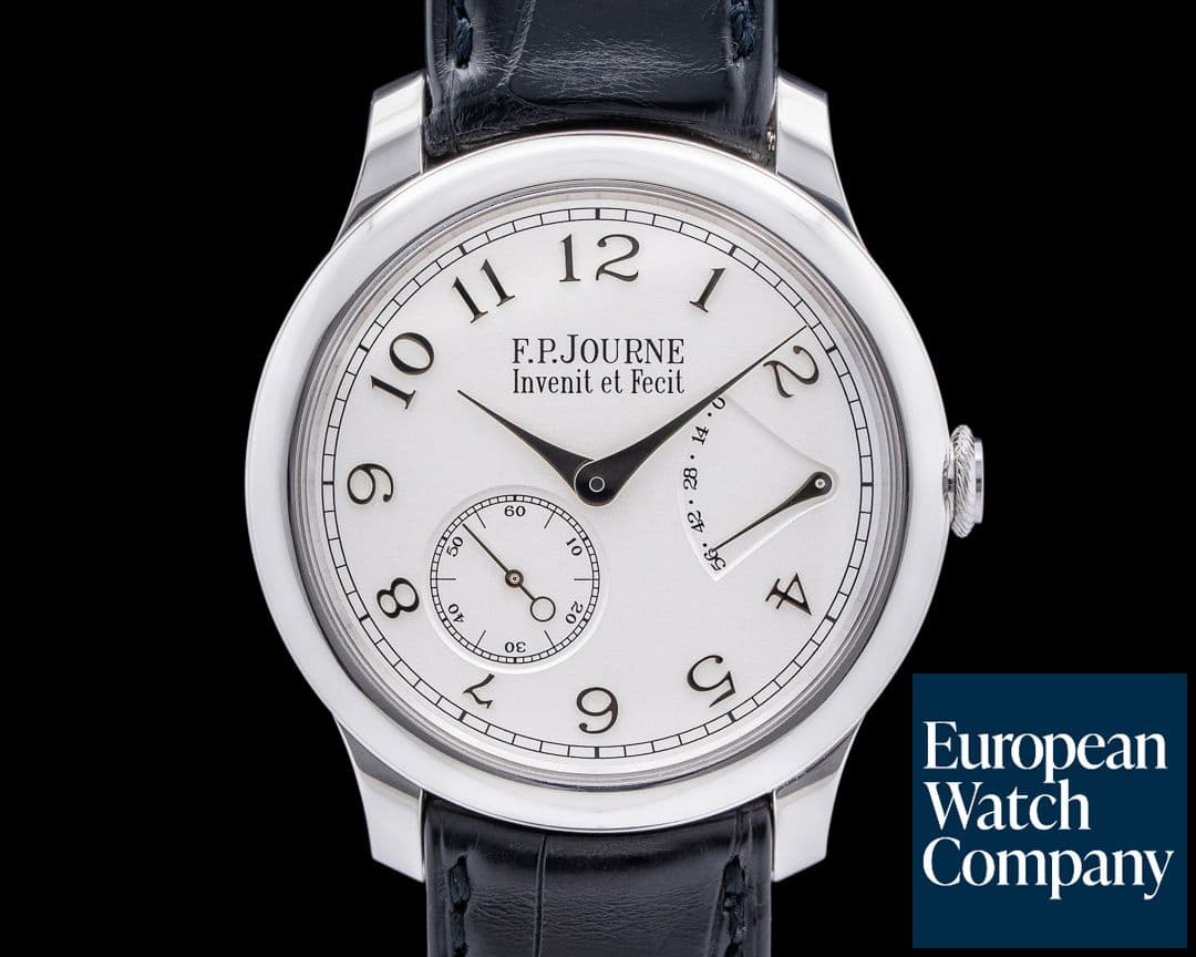 Image of F. P. Journe Chronometre Souverain Platinum Silver Dial