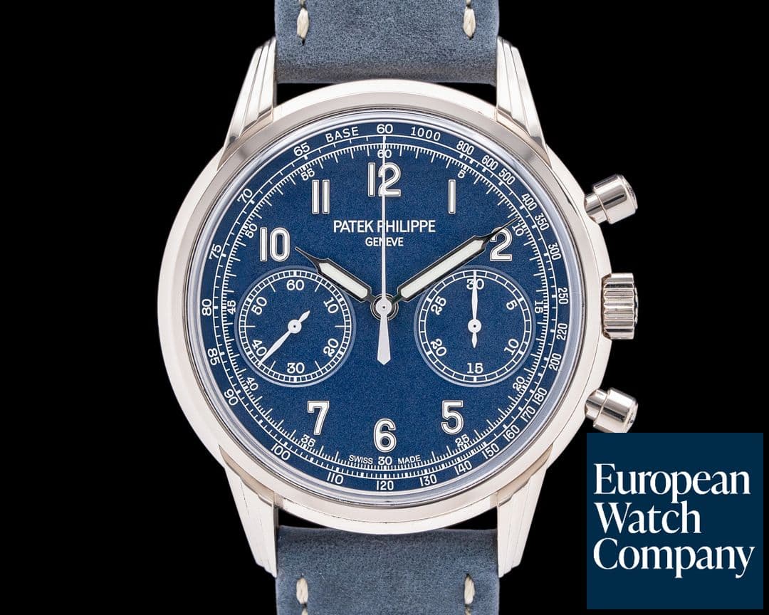 Image of Patek Philippe Chronograph 5172G 18K White Gold Blue Dial