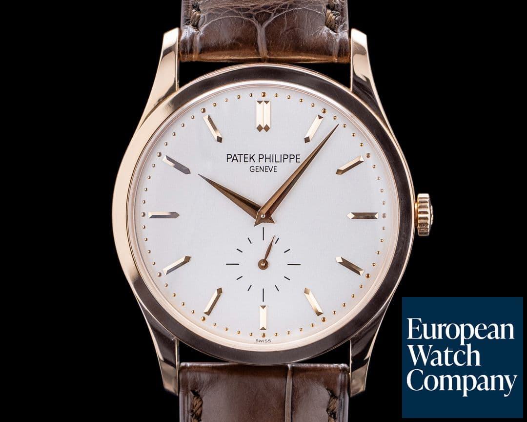 Image of Patek Philippe Calatrava 5196R 18K Rose Gold Manual Wind Silver Dial