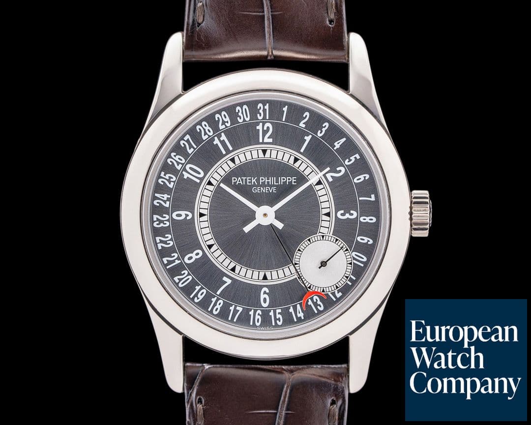 Image of Patek Philippe Calatrava 6000G 18K White Gold Gray Dial