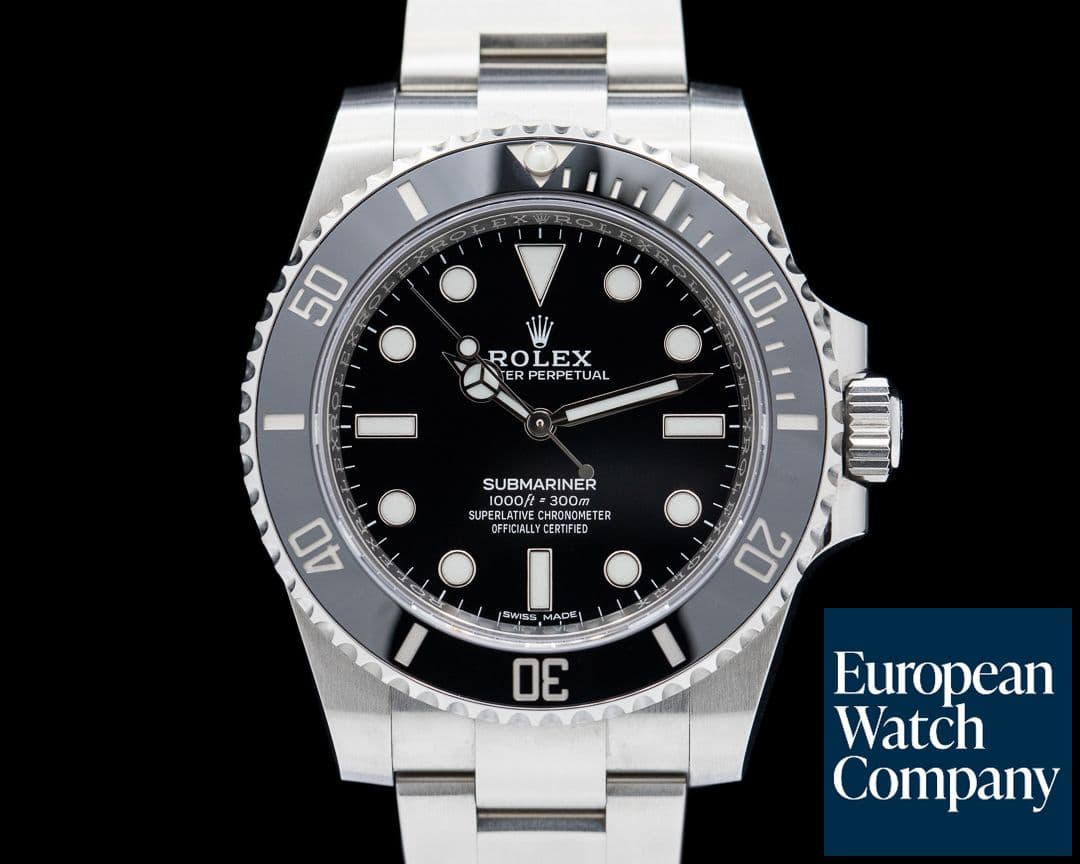 Image of Rolex Submariner 114060 No Date Ceramic Bezel SS Black Dial