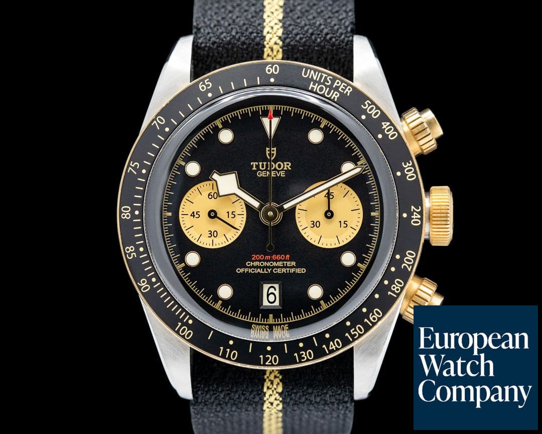 Image of Tudor Black Bay Chronograph SS / 18K Yellow Gold Black Dial