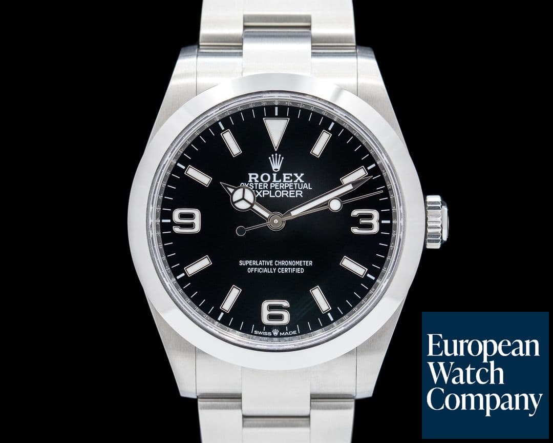 Image of Rolex Explorer I 40MM SS Black Dial 2024