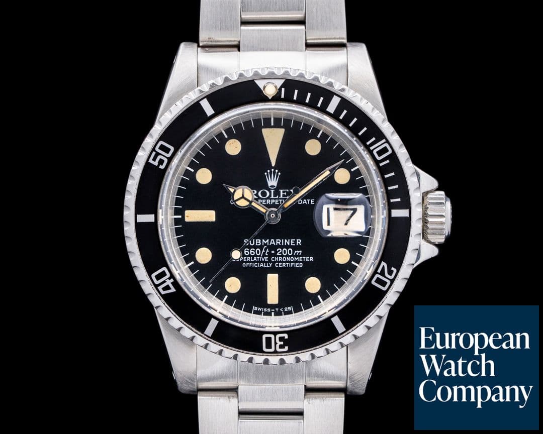 Image of Rolex Submariner 1680 Matte Dial SS FULL SET 1979