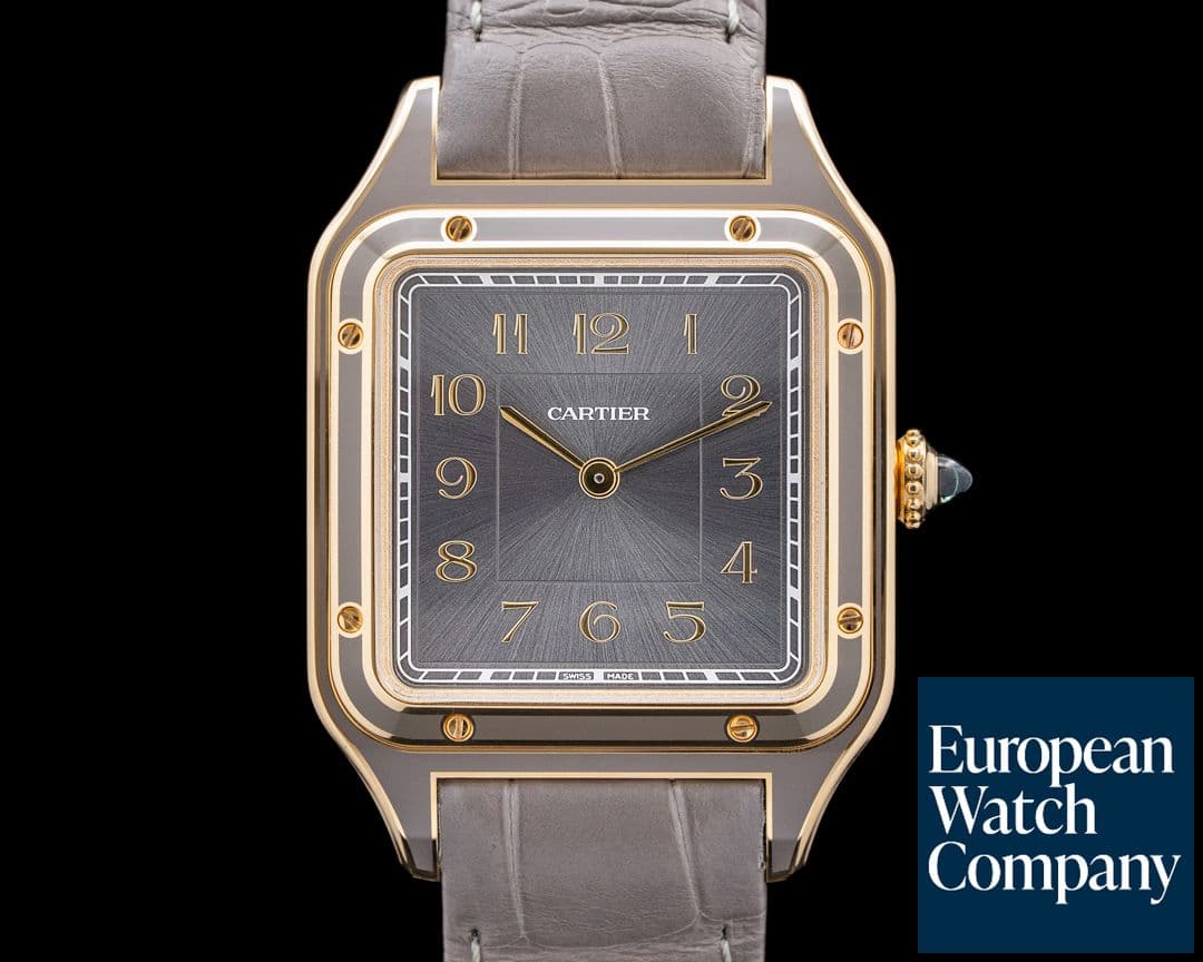Image of Cartier Santos Dumont 18K Yellow Gold Gray Dial