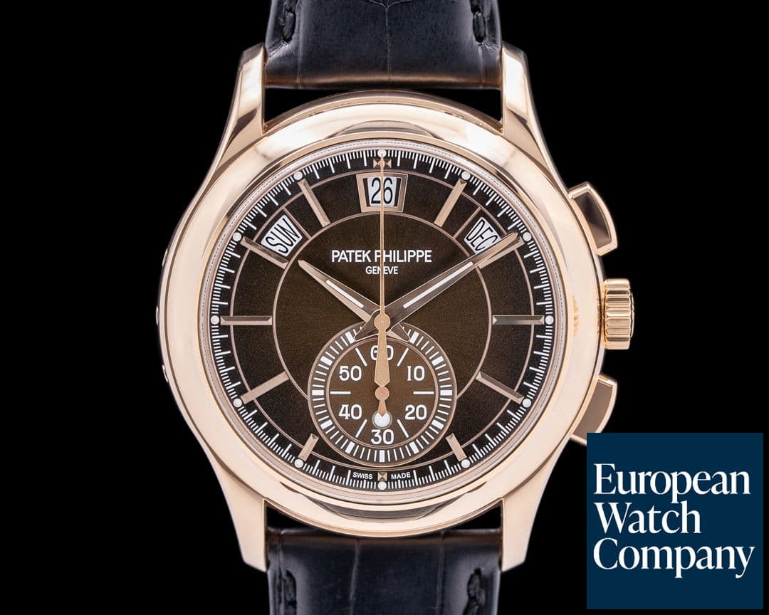 Image of Patek Philippe Chronograph Annual 5905R Calendar Rose Gold Brown Dial