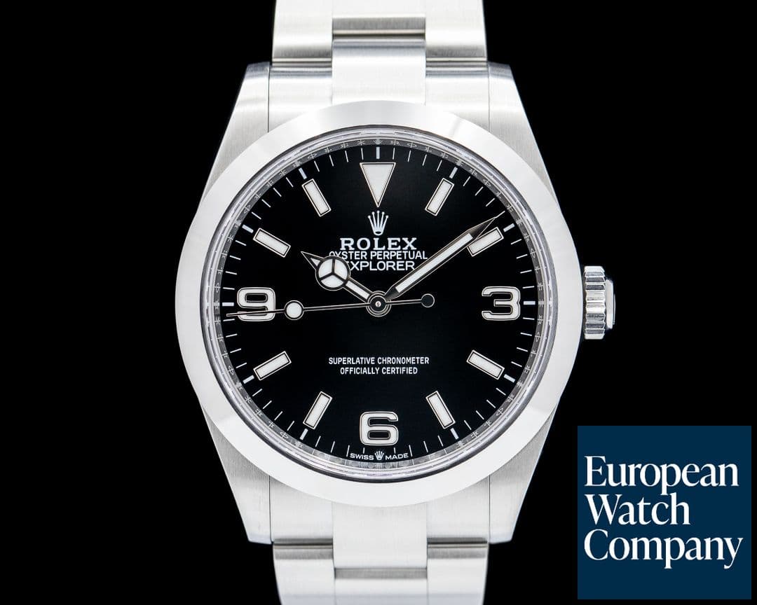 Image of Rolex Explorer I 40MM SS Black Dial
