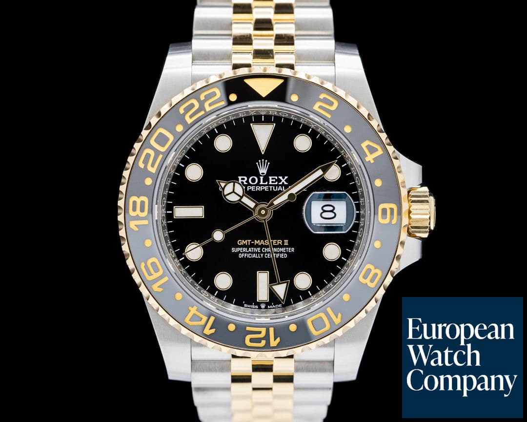 Image of Rolex GMT Master II SS / 18K Yellow Gold Jubilee Black Dial