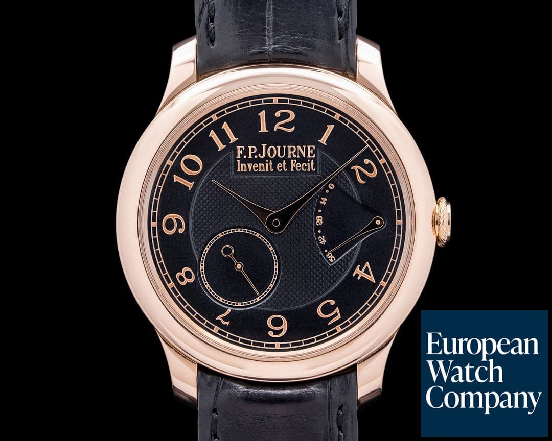 Image of F. P. Journe Chronometre Souverain 18K Rose Gold Black Dial Boutique