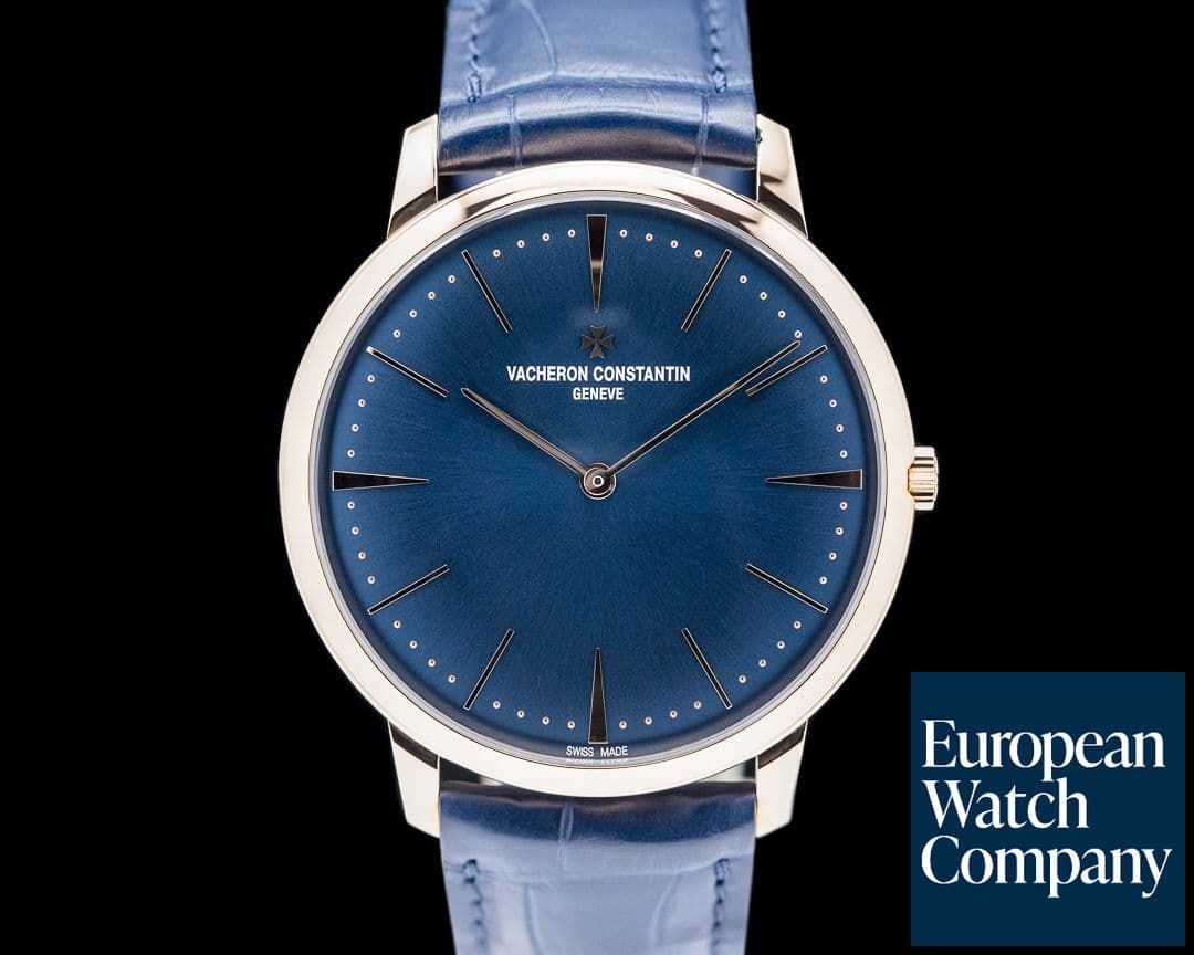 Image of Vacheron Constantin Patrimony Contemporaine 18K Rose Gold Blue Dial UNWORN